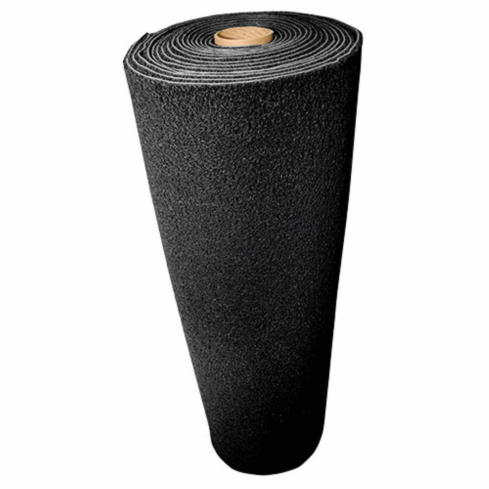 TAPETE CAPACHO SILVER 1,20M LARGURA  PRETO  