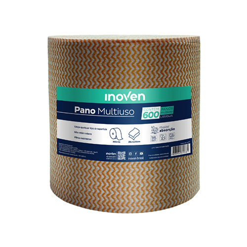 PANO MULTIUSO 28CMX300M LARANJA INOVEN 