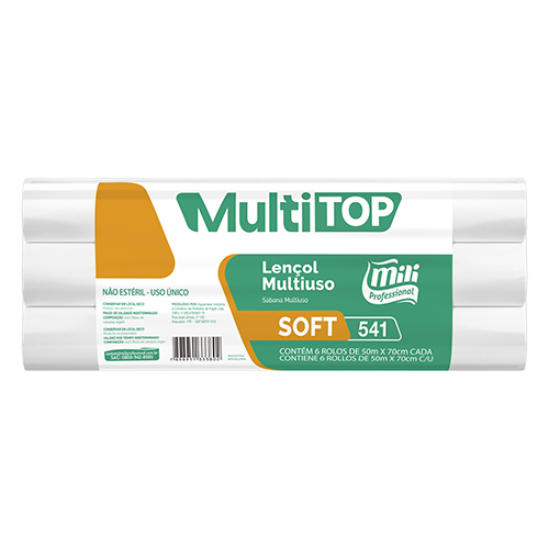 LENCOL HOSPITALAR 70X50CM COM 6 ROLOS UNIQUE