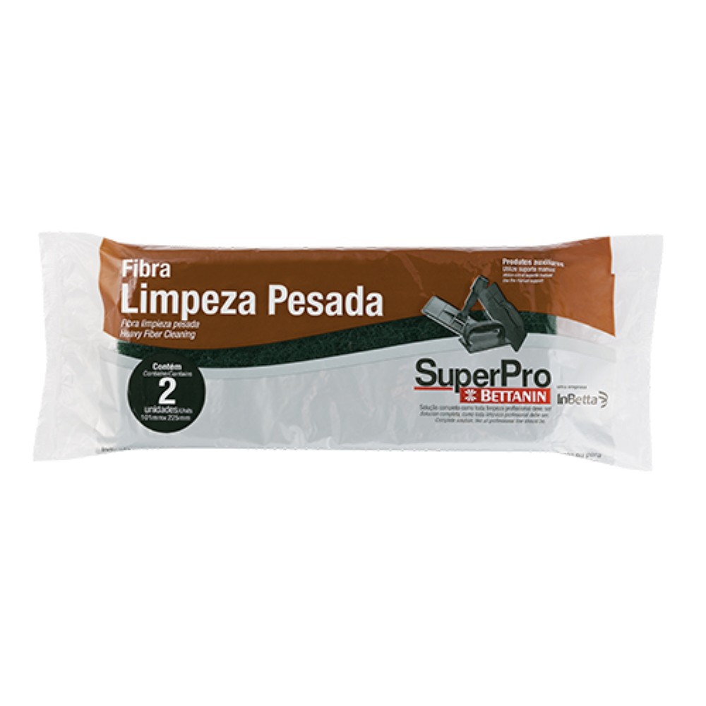 FIBRA LIMPEZA PESADA COM 2 UNIDADES SP9506/2 BETTANIN SUPERPRO