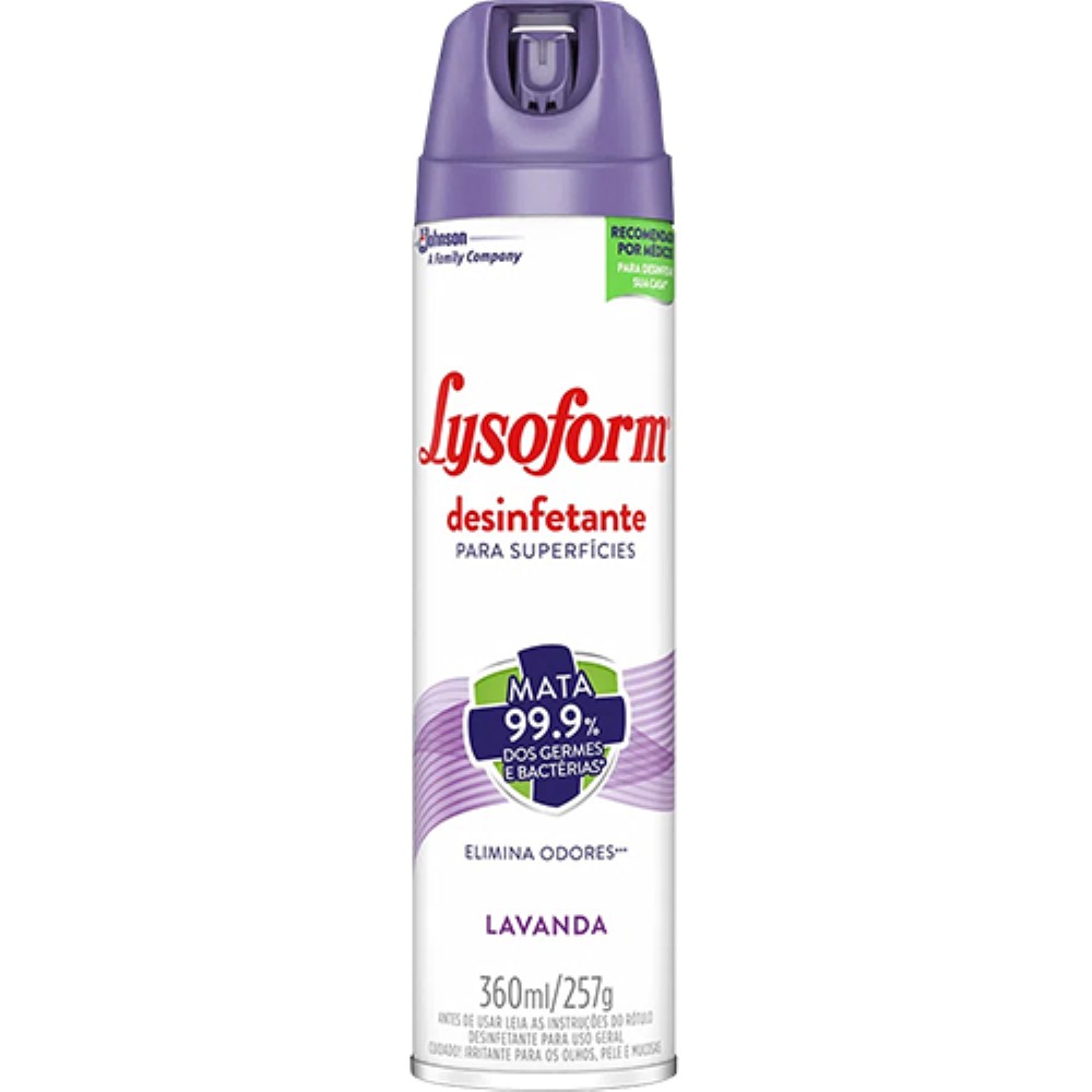 DESINFETANTE USO GERAL AEROSOL LYSOFORM LAVD 360ML