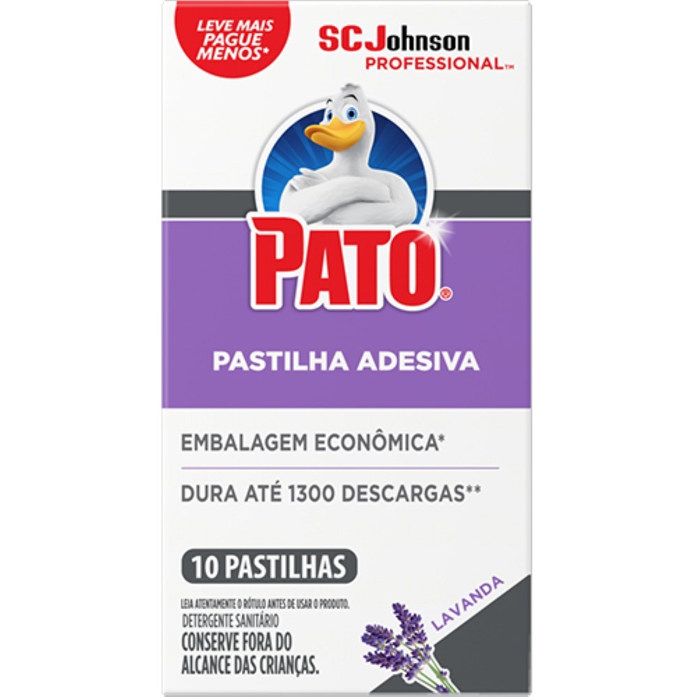PATO PASTA ADESIVA LAVANDA 10 UNIDADES