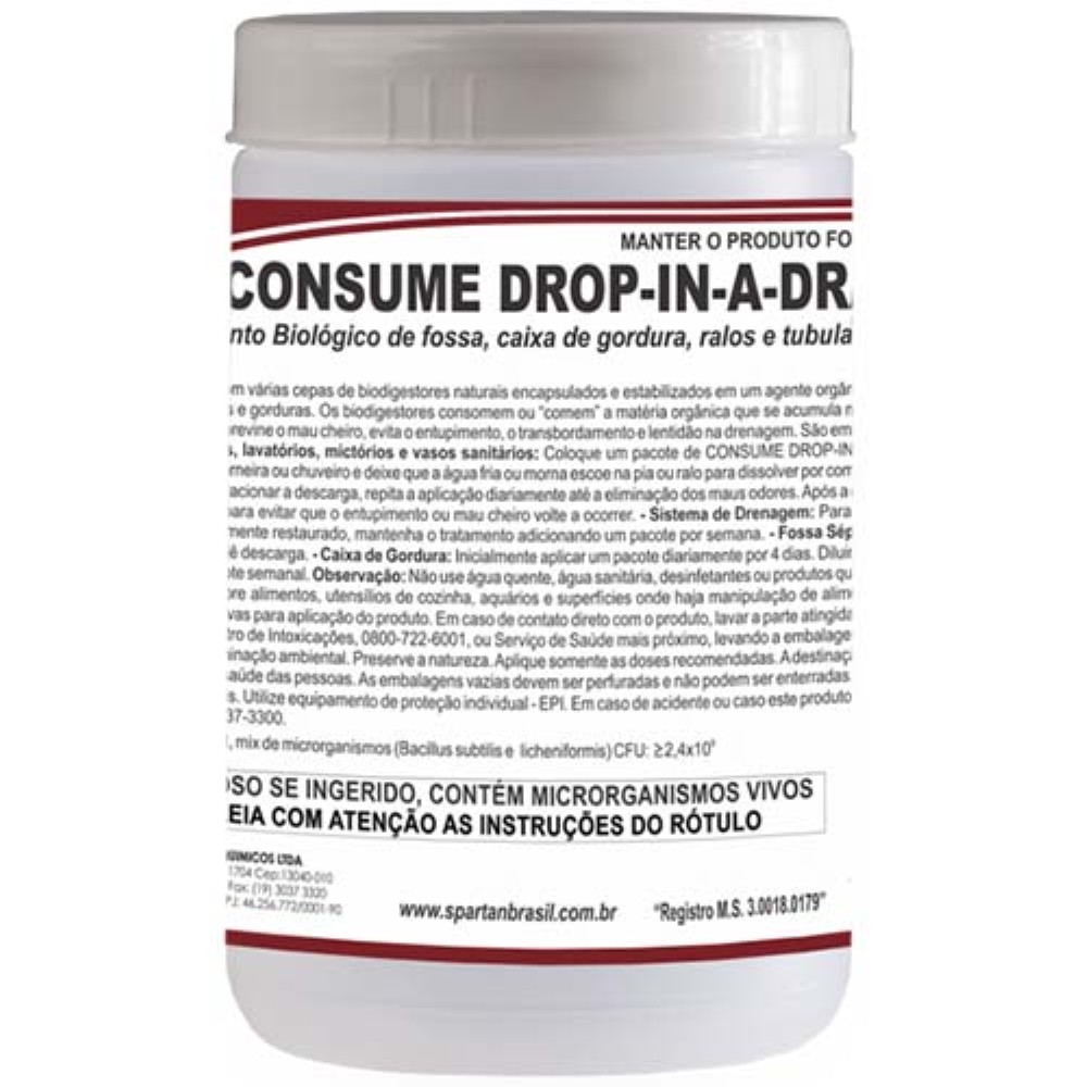 LIMPADOR CONSUME DROP INA A DRAIN SPARTAN
