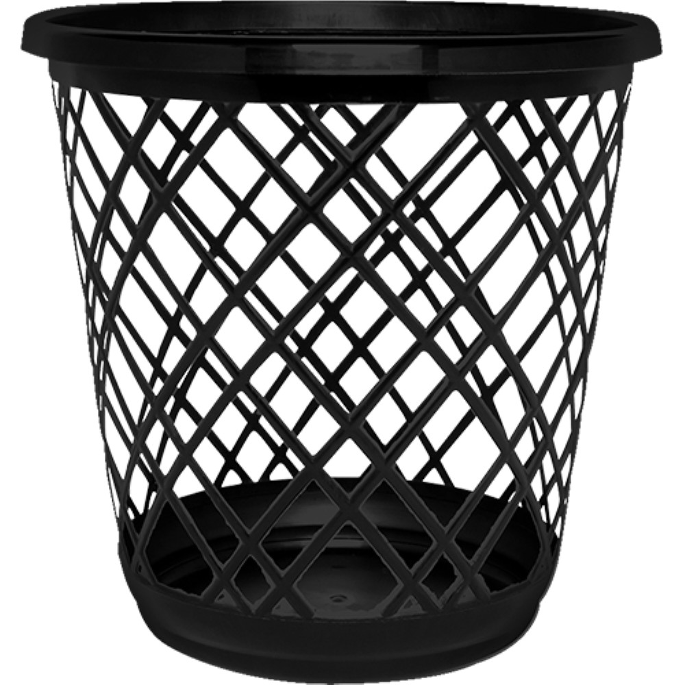 CESTO PLASTICO TELADO 10LT PRETO JAGUAR