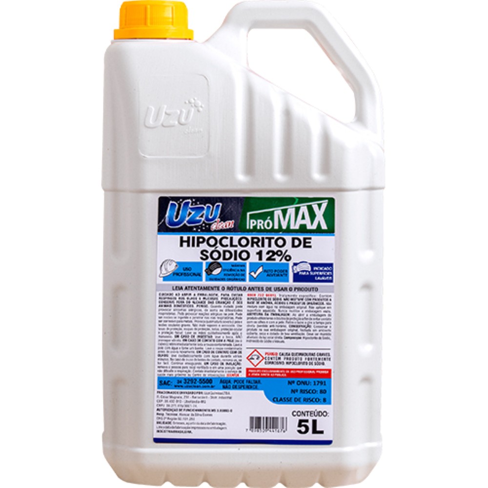 HIPOCLORITO DE SODIO 12% 5LT UZU
