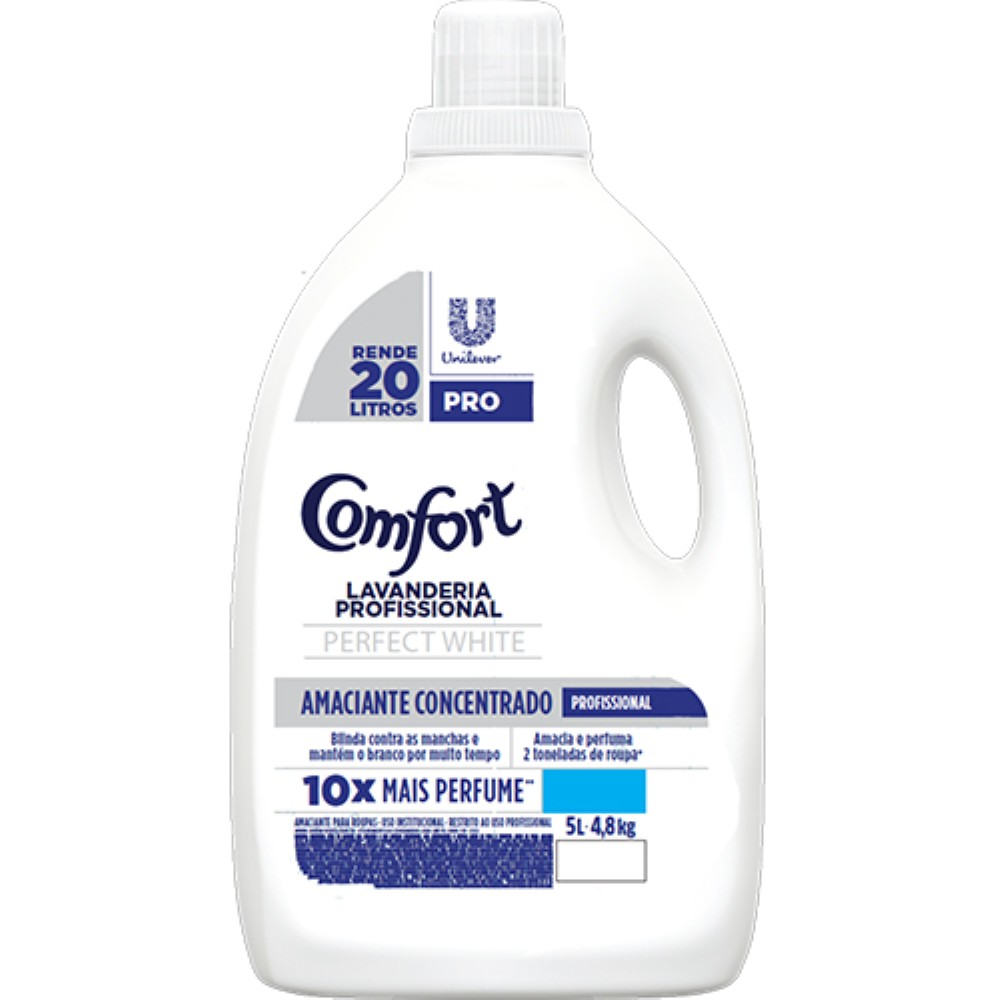 AMACIANTE DE ROUPA COMFORT CONCENTRADO PERFECT WHITE 5LT