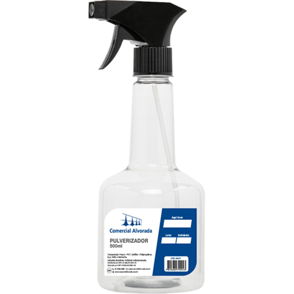 PULVERIZADOR TRANPARENTE MODELO GIRAFA 500ML ALVORADA