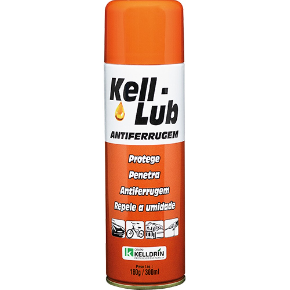 DESENGRIPANTE ANTIFERRUGEM AEROSOL KELL-LUB 300ML