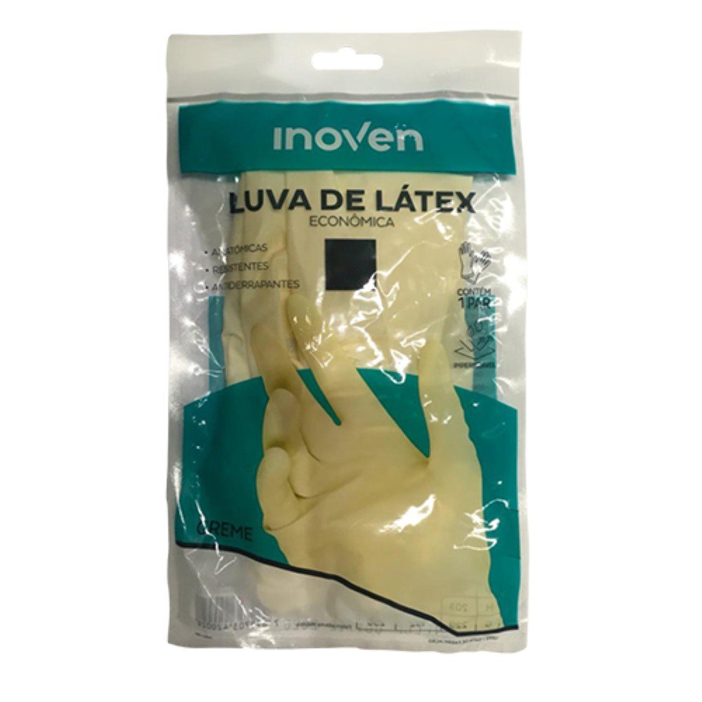 LUVA AMARELA MULTIUSO ECONOMICA TAMANHO P INOVEN