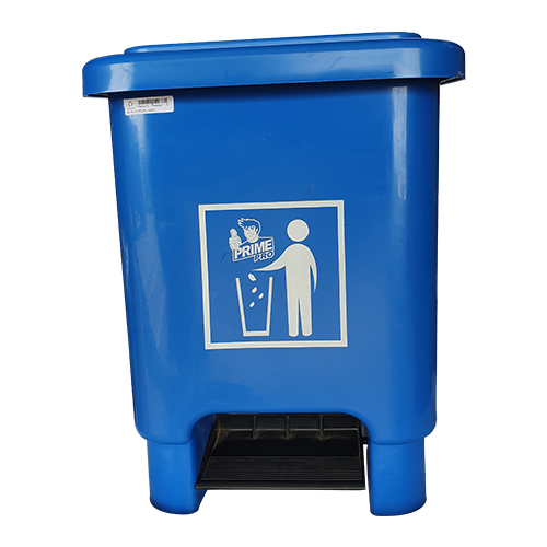 LIXEIRA COM PEDAL 15L AZUL PRIME PRO