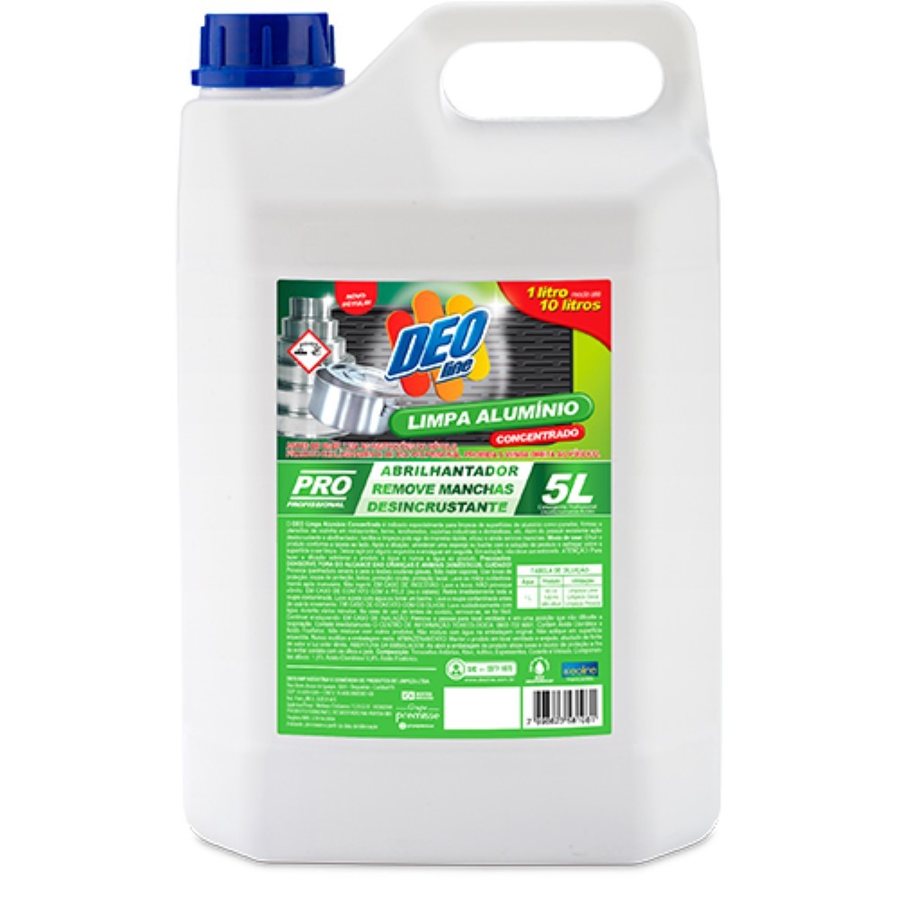 LIMPA ALUMINIO DEO DILUICAO 1/10 5L