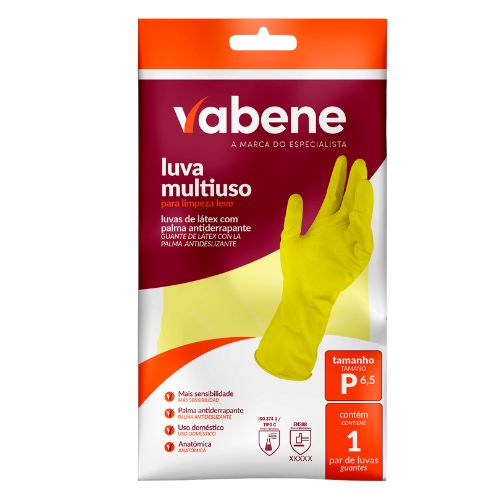 LUVA AMARELA MULTIUSO TAMANHO P VABENE