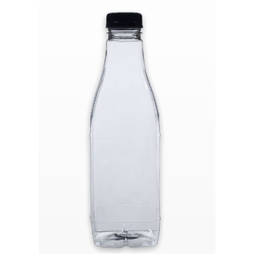 GARRAFA PLASTICA QUADRADO PET COM TAMPA  1000ML 100UN