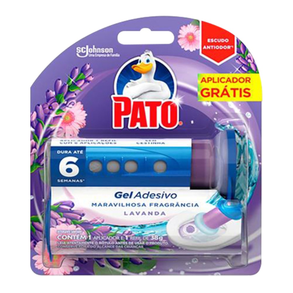 APARELHO PATO GEL ADESIVO LAVANDA 6 DISCOS