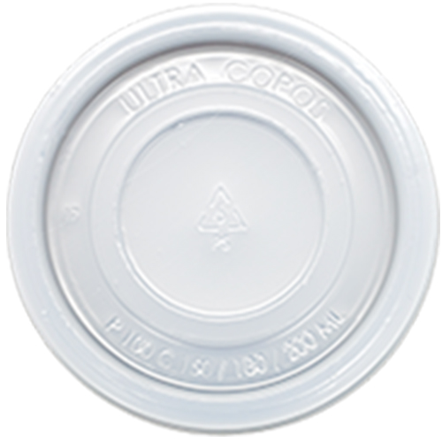 TAMPA PLASTICA PARA COPO ISOPOR 120ML 40X50 UNIDADES ULTRA