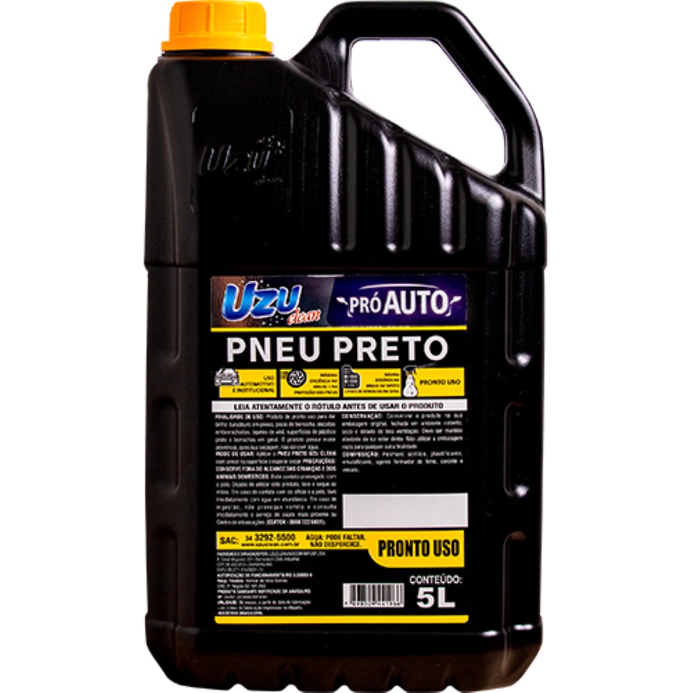 CERA PRETA PNEU PRETO UZUCLEAN 5L
