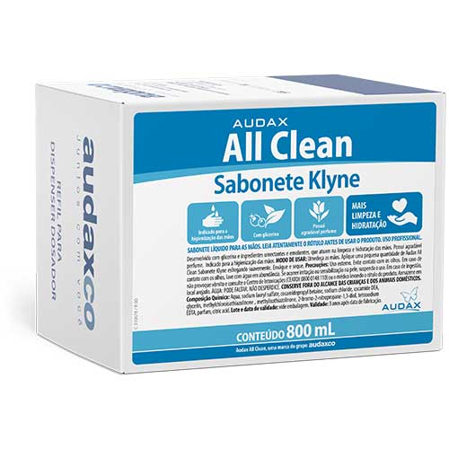SABONETE AUDAX KLYNE 800ML ERVA DOCE REFIL