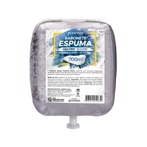 SABONETE PREMISSE 700ML ESPUMA NEUTRO