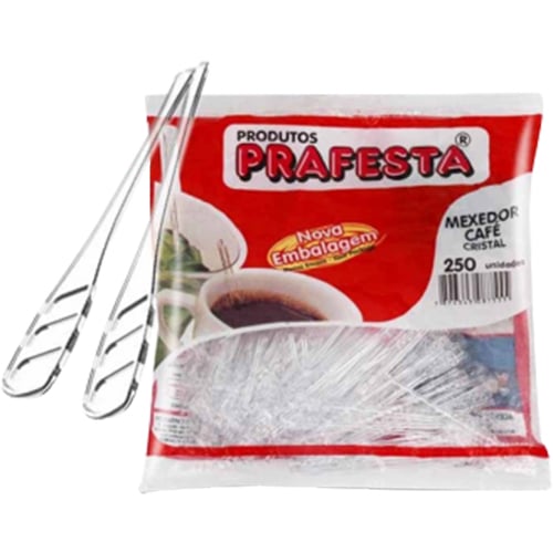 MEXEDOR CAFE PEQUENO 7CM 1X250 UNIDADES PRAFESTA