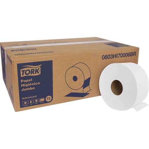 PAPEL HIGIENICO INSTITUCIONAL FOLHA DUPLA TORK ADV 12X200M
