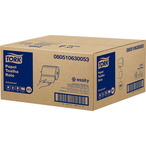 TOALHA BOBINA 4X250M TORK ADV FOLHA SIMPLES 