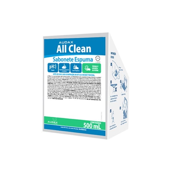 SABONETE AUDAX ALLCLEAN 500ML ESPUMA FLORAL