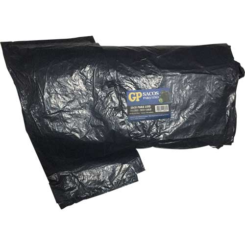 SACO PRETO 110L LEVE PARA LIXO GOIAS PLASTICOS 100 UNIDADES