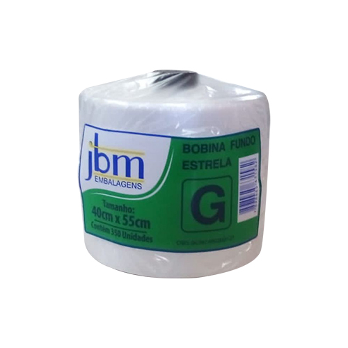 SACO BOBINA ESTRELA 40X55CM 350UN JBM 