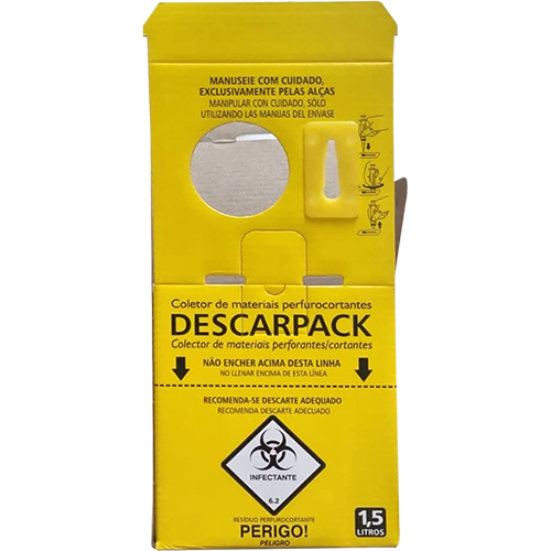 CAIXA COLETORA PERFUROCORTANTE 1,5LPACK