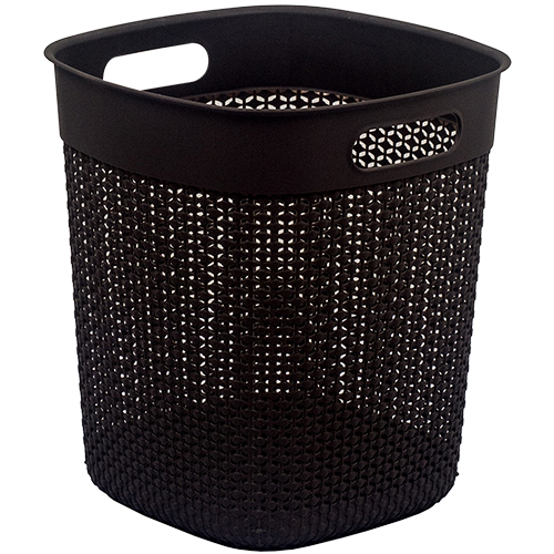 CESTO PLASTICO TELADO TABACO 12L NATURALLE RATTAN