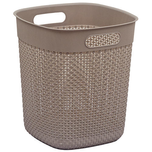 CESTO PLASTICO TELADO AREIA 12L NATURALLE RATTAN