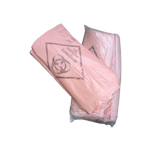 SACO LARANJA HOSPITALAR 60 LITROS ECO GOIAS PLASTICOS 100 UNIDADES