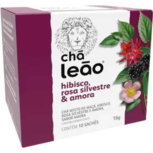 CHA DE HIBISCO ROSA SILVESTRE AMORA 6GR 1X10UNIDADE