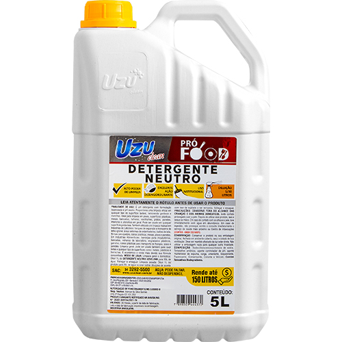 DETERGENTE LIQUIDO NEUTRO UZU CLEAN 5L 