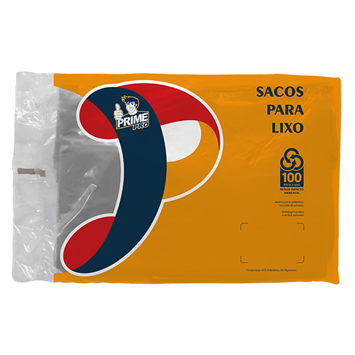 SACO CZA 20LTS PARA LIXO PRIME PRO 100 UNIDADES