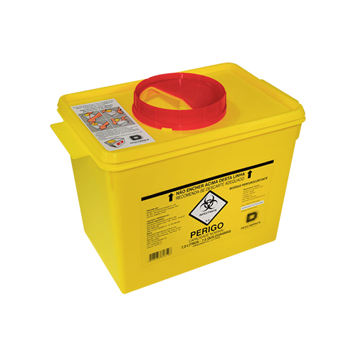 CAIXA COLETORA PERFUROCORTANTE RIGIDO 7L DESCARPACK 