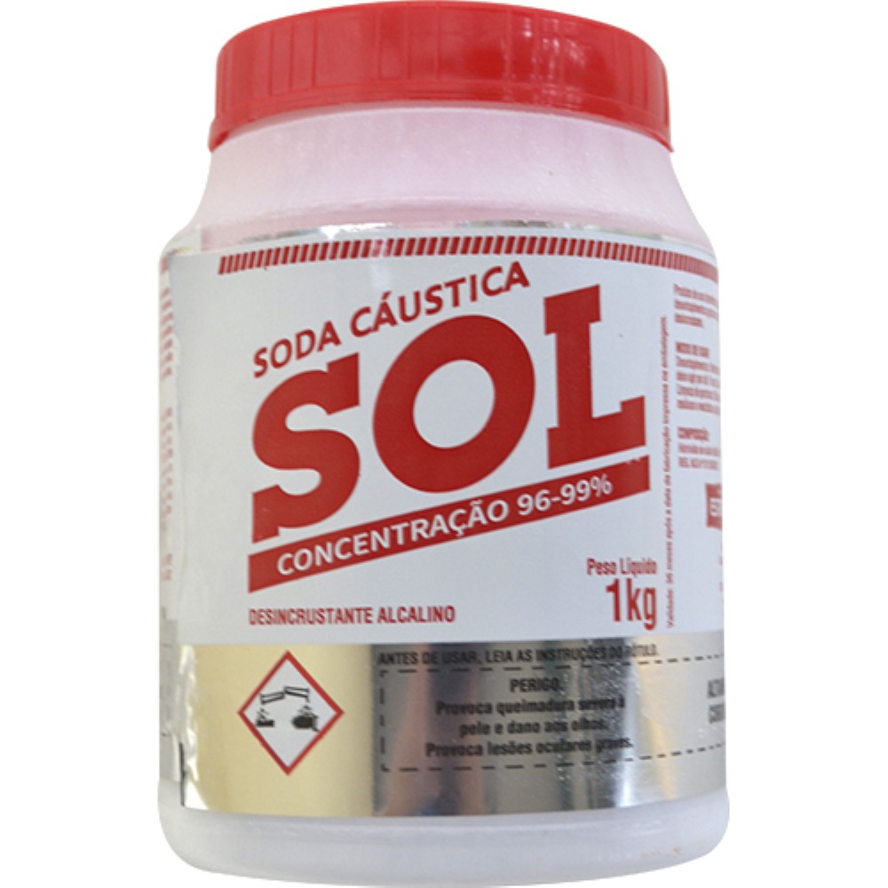 SODA CAUSTICA SOL 96-99% 1KG