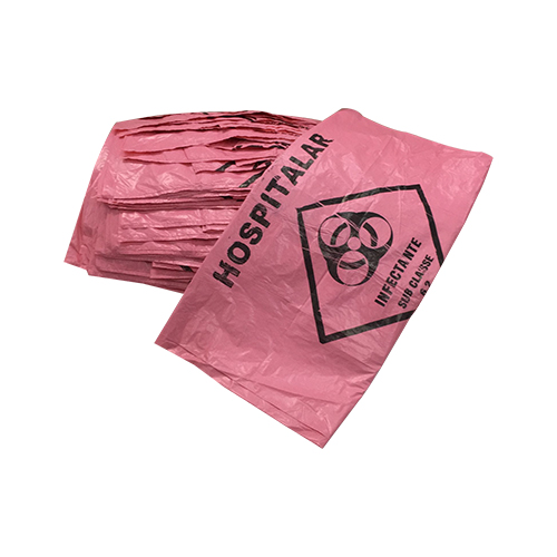 SACO VERMELHO HOSPITALAR 110 LITROS ECOLOGICO GOIAS PLASTICOS 100 UNIDADES