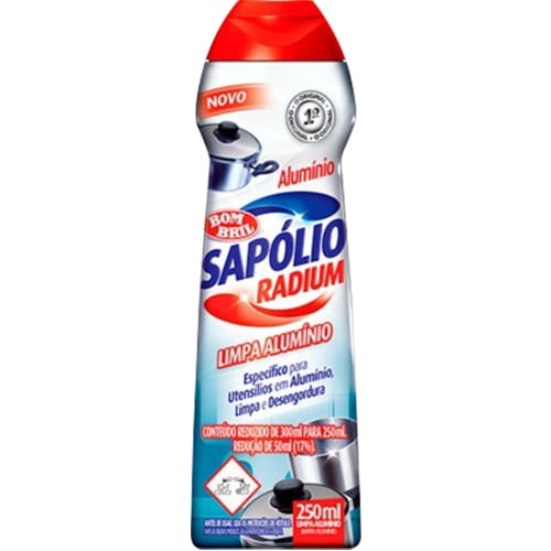 LIMPA ALUMINIO SAPONACEO 250ML RADIUM