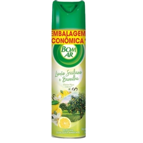 PURIFICADOR BOM AR LIMAO SICILIANO E BAUNILHA 360ML