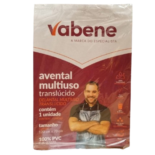 AVENTAL DE SILICONE 120X70CM 1UNIDADE VABENE