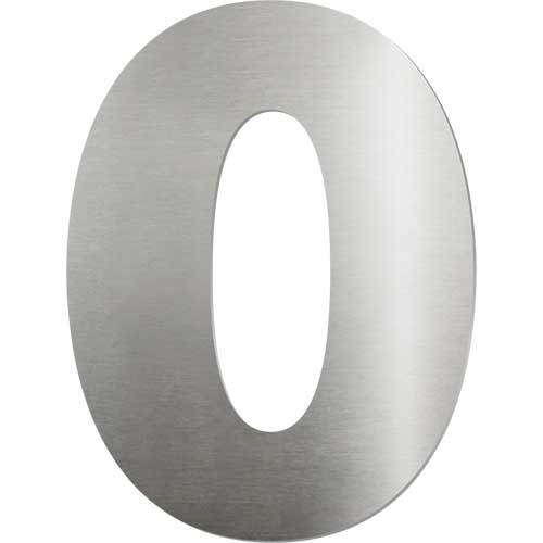 PLACA SINALIZADORA ACO INOX NUMERO 0 BIOTAG