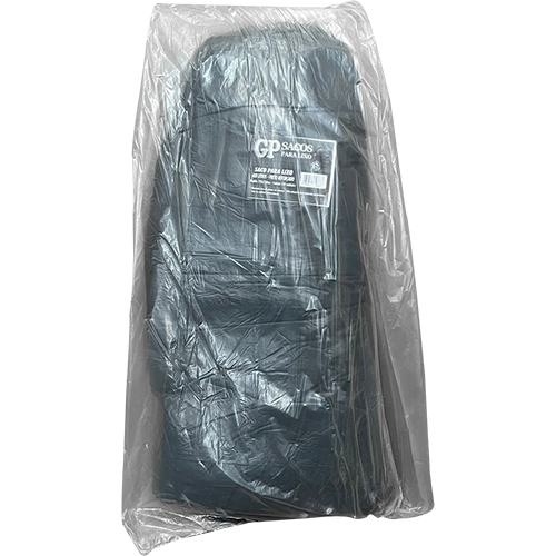 SACO PRETO 400LTS REFORCADO PARA LIXO GOIAS PLASTICOS 100 UNIDADES