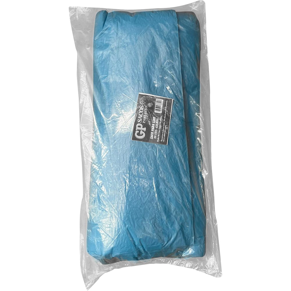 SACO AZUL 200 LITROS MEDIO PARA LIXO GOIAS PLASTICOS 100 UNIDADES