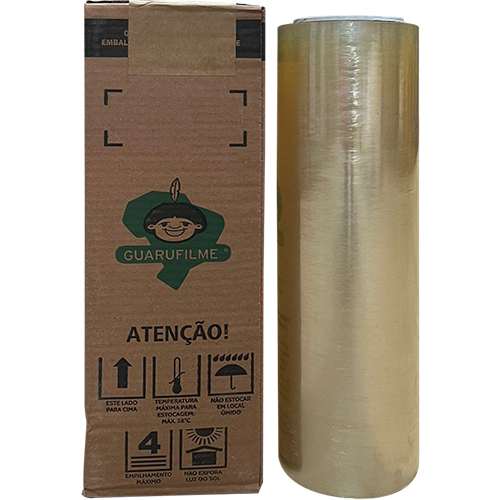 FILME PVC 38CM 08 MICRAS 500 METROS GUARUFILME 