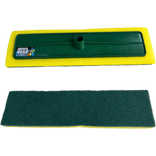 SUPORTE PARA LIMPA AZULEJO COM ESPONJA SEM CABO E COM ROSCA 40CM PRIME 