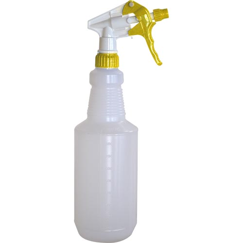 PULVERIZADOR BRANCO E GATILHO AMARELO SPRAY  PEAD KUNBER 1000ML 