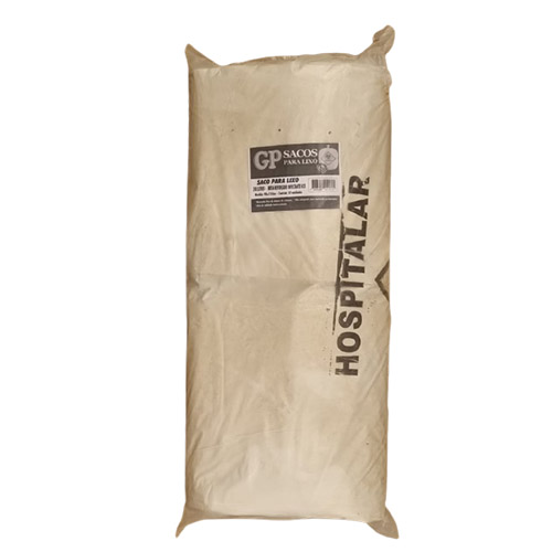 SACO BRANCO HOSPITALAR 200 LITROS MEGA REFORCADO COM 50 UNIDADES GOIAS PLASTICOS 