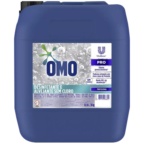 DESINFETANTE ALVEJANTE SEM CLORO OMO 18L