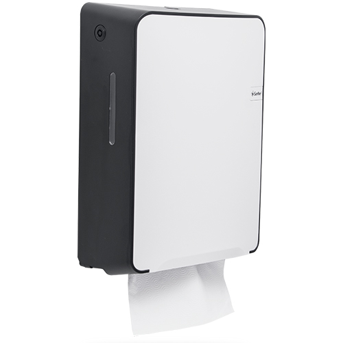 TOALHEIRO INTERFOLHA BRANCO E PRETO QUARTZ SANTHER 